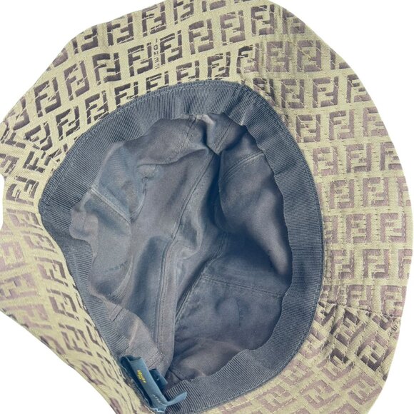 FENDI Zucca FF Unisex Bucket Hat Made in Italy Marked as "L" - Picture 5 of 9